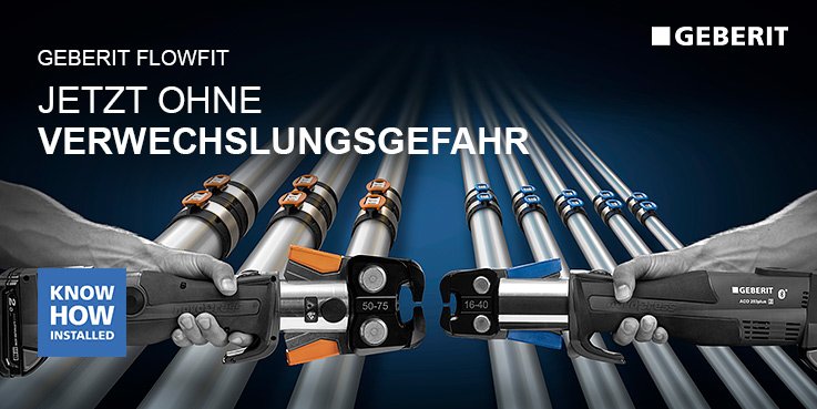 Geberit Flowfit Pushfit Spaeter Stahl Metall Bau Haustechnik